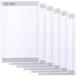 Belle Vous Daily To-Do List Notepad Planner (6 Pack) - 60 Days/Pages Checklist Notebooks with Undated Pages - Memo/Organiser Pads for Shopping Lists, Time Management and Daily Agendas