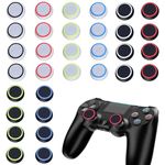 Thumbstick Caps Silicone 32PCS Colorful Aim Assist Thumb Stick Grips Caps set Protection Attachments Thumb Grip Cap Cover Compatible for PS5 PS4 PS3 PS2 Series X S Switch Pro Controller