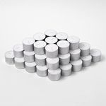 Cadence & Co Aluminum Cup Tealight Candles Bulk Unscented Tea Lights Smoke-Free 8-9 hrs Burn Time - Set of 50