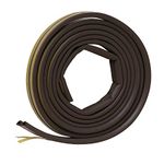 Frost King V25BA Extreme Rubber Weather-Strip Tape 3/8-Inch by 1/4-Inch by 17-Feet, Brown