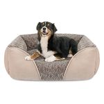 INVENHO X-Large Dog Bed for Large Medium Small Dogs Rectangle Washable Dog Bed, Orthopedic Dog Bed, Soft Calming Sleeping Puppy Bed Durable Pet Cuddler with Anti-Slip Bottom XL(35"x25"x10")