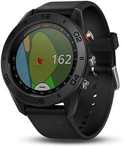 Garmin Approach S60, Premium GPS Golf Watch with Touchscreen Display and Full Color CourseView Mapping, Black w/ Silicone Band