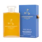 Aromatherapy Associates Bath and Shower Oil, Luxury Spa, Natural Bath, Bath Oil, Vegan, Cruelty Free, Environment Friendly (Deep Relax Bath and Shower Oil 100ml)