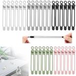Silicone Cable Ties, 2024 New Data Cable Organizer Silicone Cable Ties Reusable Cable Management Organizer Multipurpose Cable Management for Travel/Portable/Office/Home Desk (Multicolor, 30 Pcs)