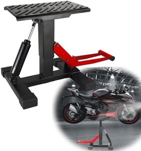 Garveetech Dirt Bike Lift Stand, Hydraulic Motorcycle Lift Stand 440 Lbs Capacity, Adjustable Height Hoist Table, for Dirt Pit Bike Repair, Maintenance, Motorbike Repair Accessories Tools