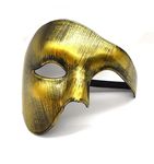 Half Face Halloween Mask Gold Phantom Of the Opera Costume Adult Outfit Venetian Carnival Masquerade Party Fancy Dress Cosplay For Men Women