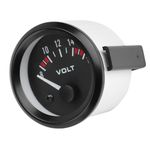 Gorgeri Voltmeter 12V BX100007, Aluminum Alloy 52mm/2in, 8-16V, Digital LED, Fits Most 12V Cars