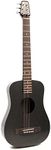 KLOS Travel Guitar, Durable Carbon Fiber Acoustic Guitar - Black with Gig Bag, Strap, Capo and more