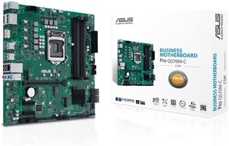 ASUS Pro Q570M-C/CSM LGA1200 (Intel 10th&11th Gen) mATX Commercial Motherboard (PCIe 4.0,1 LAN,Front Panel USB 3.2 Type-C, Intel vPro,2X DP,TPM 2.0 IC,COM debug Header,self-Recovering BIOS,ACCE)