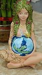 BAKA Gaia Goddess Mother Earth Home Nature Figurine Art Statue for Home Decoration - (Skin Color)