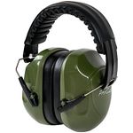 ProCase Noise Reduction Safety Earmuffs, SNR 34dB Noise Cancelling Headphones for Adults Kids Autism, Adjustable Sound Proof Hearing Protection for Shooting Mowing Construction -Armygreen