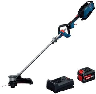 BOSCH GRT18V-40N18X 18V String Trimmer Kit with 8.0Ah High Power Battery, Charger, Brushless Motor, and Anti-Tangle System