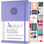 GoGirl Budget Planner - Monthly Financial Planner Organizer Budget Book. Expense Tracker Notebook Journal to Control Your Money. Undated - Start Any Time, 5.3" x 7.7", Lasts 1 Year - Lavender