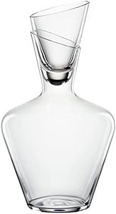 Spiegelau Definition Wine Carafe with Stopper, Clear – Elegant Crystal Decanter for Wine Aeration & Serving – Machine-Made, Durable & Dishwasher Safe – 1000 ml Capacity