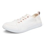 Vionic Venice Pismo Women's Casual Trainers Supportive Walking Shoes That Includes Three-Zone Comfort for Heel Pain and Plantar Fasciitis with Orthotic Insole Arch Support Medium Fit Cream UK 8