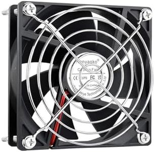 Ronyaoko DC 12V 92mm Fan 92 x 25mm PC Computer Fan Brushless Cooling Coolers for Router Cabinet Projector DVR