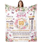 60th Birthday Gifts Blanket 60 Year Old Birthday Gift Ideas for Women 50"x60" Blanket Gifts for her 60th Birthday Decorations for Mom Wife Girlfriend Sister Friends