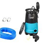 KATSU 400W Professional Submersible Pump for Clean and Dirty Water with 10 Meters Hose 1" and Quick Coupler Changeable Base