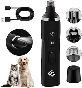 Anluomania Lime à Ongles pour Chien à 2 Vitesses, Lime à Ongle Chien avec lumières LED, Coupe-Ongles électrique, Broyeur à Ongles pour Animaux, Rechargeable, pour Petits, Moyens et Grands Chiens Chats