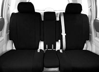 CalTrend Car Seat Cover for 2019 to 2024 Chevy/GMC Silverado|Sierra 1500-3500 - Black, Cordura - Front 40/20/40 Split Bench Seat Covers - Easy to Install Front Seat Covers Black Insert & Trim (1 Set)