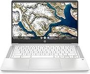 HP 14A-NA0500SA 14" Chromebook | Full HD Screen | Intel Celeron N400 2.6GHz | 4GB / 64 GB eMMC | White