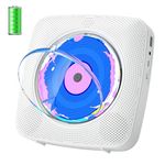 CD Player Portable: Kegaudio CD Players for Home with Speakers & Bluetooth & Remote Control & Removable Dust Cover Desktop & Wall Mounted CD Player with Radio Support USB/AUX Playback Headphone jack