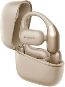 Panasonic RB-F10DE-C Open-Ear kabellose Kopfhörer, Bluetooth 5.4 Kopfhörer mit ENC Mikrofon, 25 Std. Wiedergabe, IPX4 Sport Kopfhörer, Touch-Bedienung, Beige