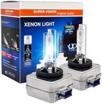 SOCAL-LED 2x D8S HID Bulbs 35W AC OEM Xenon Headlight Direct Replacement 6000K Crystal White