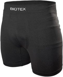 Biotex Boxer Seamless con Fondello Imbottito da Uomo per Ciclismo e Mountain Bike, Intimo Tecnico Sportivo, Nero, Taglia II (M/L)