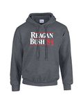 Trenz Shirt Company Ronald Reagan Bush '84 Hoodie - Black - Large