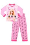 Barbie Girls Official Mattel Long Pink Pyjama Set (4-5 Years)