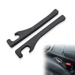 2Pcs Car Seat Side Gap Filler,Soft Foam Drop Stop Car Seat Gap Filler Universal Fit Car SUV Truck to Fill The Gap Between Seat and Console Crevice Blocker