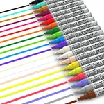 Kassa 20-Pack Liquid Chalk Markers | Includes 20 Colors with Reversible Bullet & Chisel Tips | Works on Chalkboards, Windows & Glass | Erasable & Dust-Free | Ideal for Use at Home, School & Office