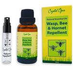 Wasp, Bee & Hornet Repellent Spray. Makes 10+ Litres. 100% Natural. Tried & Tested Concentrated Blend of 8 Essential Oils. Humane, Economical, Ultra-Effective & Safe Deterrent. Home, Garden & Holiday.