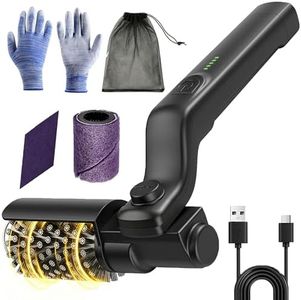 Electric Grill Brush for Outdoor Grill - Cordless Rechargeable BBQ Cleaner with 7-Angle Adjustable Head, 2600mAh Power Rotary Grill Cleaning Brush for Gas Charcoal Grates