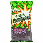 Dynamite Frenzied Hemp Dark Worm GRndbait 900g, Grey, One Size