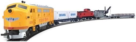 YounggDiy HO Scale 0-4-0 Retro Steam Train Set, Locomotive Retro Train with Electric Speed Control - Complete Model Railway Kit with Metal Tracks for Teen & Adults