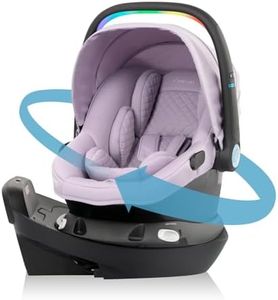 Evenflo Revolve180 LiteMax NXT Rotational Infant Car Seat with SensorySoothe (Agate Purple)