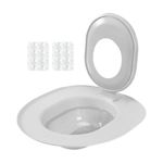 Cat Toilet Trainer Kit, Indoor Feline Potty Training Set, PP, 39x36.5x26cm, Litter Box Alternative With Suction Cup Base No Drilling, Pet Apartment Floor Bathroom Home Use, ideal for kittens cats apar