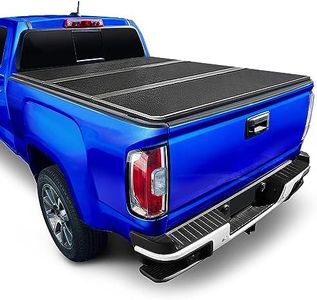 Tyger Auto T5 Alloy Hardtop Truck Bed Tonneau Cover Compatible with 2015-2022 Chevy Colorado / GMC Canyon | Fleetside 6'2" Bed (74") | TG-BC5C3040 Hard Folding Solid Tri-Fold Pickup Truck