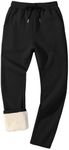 Flygo Men's Warm Fleece Pants Sherp