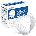 WWDOLL KN95 Face Mask 25 Pack, 5-Layers Mask Protection, Breathable KN95 Masks White