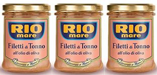 Rio Mare Tuna Fillets in Glass Jar with Olive Oil 180g (Pack of 3)