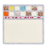 BENECREAT Square Felt Bead Design Boards, Medium Felt Beading Mat with Centimeter Alphabetic Scale Beads Tray Bead Pads for Art Crafts Jewelry Making Beading Supplies, 11.8x11.8inch