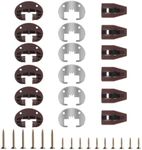 Dresser Drawer Slides Replacement Kit for Kenlin Rite-Trak II Model #168, 6 Set Replacement Drawer Track Slide Kit, Dresser Drawer Replacement Parts, Metal Black Plate, Drawer Stop with Roller