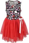 Unique Baby Girls Valentines Day Tutu Dress Sleeveless Outfit for Toddler and Kid (5Y, Love Hearts)