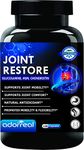 Adorreal Joint Strength Glucosamine Chondroitin and MSM for Cartilage & Joint Support Supplement Extra Strength; Joint and Bone, Mobility and Flexibility - 120 Capsules