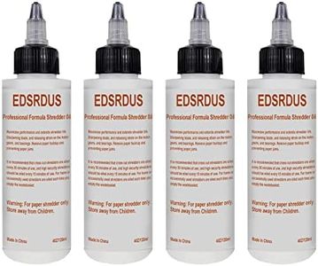 EDSRDUS 4OZ Pack of 4 Professional Shredder Oil High-Cling Shredder Lubricant for Business/Commercial Paper Shredders Easy to Apply