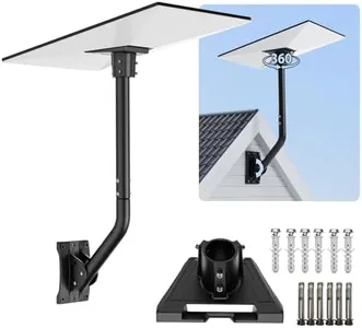 Starlink Mount Gen 3 Mounting Kit, Adjustable Aluminum Alloy Starlink Gen 3 Pipe Adapter with Pole Mount, Metal Starlink Wall Mount Internet Starlink Kit V3 Standard Kit
