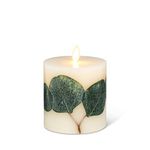 Abbott Collection Reallite Eucalyptus LED Candle 3.5x4.5 H